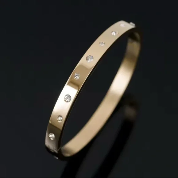 Bangles with CZ Fashion Accents (2 Available) EUC - Picture 2 of 4